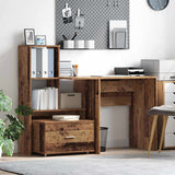 Drawer Cabinet with Wheel Old Wood 55 x 45 x 31 cm 869312