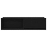 TV Cabinets 2 pcs Black Oak 100x31x25.5 cm Engineered Wood 861475