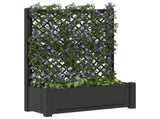 Big Planter with Trellis Anthracite 99.5 x 43 x 133.5 cm PP 42041724