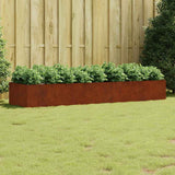 Garden Raised Bed 280x80x40 cm Corten Steel 824534