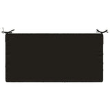Seat Cushion SOEST 100% Polyester Black 120 x 80 x 10 cm 946796