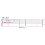Garden Fence Steel Tough Modern 277680