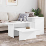 Console Table White 91.5 x 35 x 38.5 cm Engineered Wood 891160