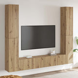Wall Mounted TV cabinets 6 pcs Artisan Oak Engineered Wood 3328986