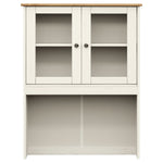 Highboard VIGO White 78x40x175 cm Solid Wood Pine 3188302