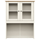 Highboard "VIGO" White 78x40x175 cm Solid Wood Pine 3188305