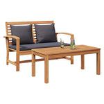 Garden Bench Natural 110 x 64 x 76.5 cm Solid teak wood 42006407