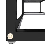 TV Cabinet Black Marble 140x40x40.5 cm Tempered Glass 331717