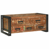 Coffee Table Multicolour 90 x 50 x 38 cm Solid Reclaim Wood 4104726