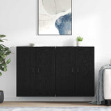 Wall-mounted Cabinet 2 pcs Black Oak 69.5 x 34 x 90 cm 3415592