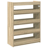 Shoe Rack Sonoma Oak 60x25x81 cm Engineered Wood 859880