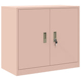 Storage Cabinet 2 pcs Pink 80 x 40 x 175 cm Steel Lockable 3438736
