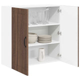 Wall Cabinet LUCCA Brown Oak 80 x 31 x 80 cm Engineered Wood 885062