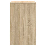 Garage Storage Cabinet Sonoma Oak 60x51x85 cm Solid Wood Pine 860573