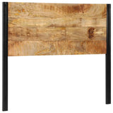 Headboard 120 cm Solid Wood Mango and Iron 4017546