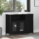 Sideboard Black Oak 100 x 35 x 75 cm 869093