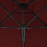 Garden Parasol with Steel Pole Bordeaux Red 300x230 cm 312518