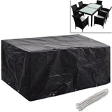 Garden Furniture Covers 2pcs 6 Person Poly Rattan 240x140cm 279123