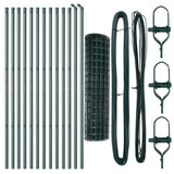 Ground Fix Welded Wire Fence 25 x 1 m PVC-Coated Steel 3350357