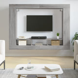TV Cabinet Grey Sonoma 152x22x113 cm Engineered Wood 833728
