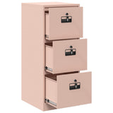 File Cabinet Pink 44 x 50 x 106.5 cm Cold-Rolled Steel 891599