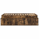 Storage Bed Frame Smoked oak 90 x 190 cm Engineered wood 3335209