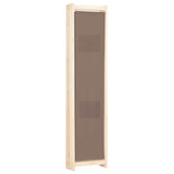 5-Panel Room Divider Brown 200x170x4 cm Fabric 248181