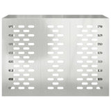 Air Conditioner Cover Silver 110 x 50 x 80 cm Galvanised Steel 865909