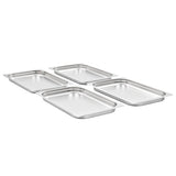 Gastronorm Containers 4 pcs GN 1/1 40 mm Stainless Steel 50879