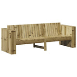 Garden Sofa Brown 185.5 x 60 x 62 cm Solid Pine Wood 873875