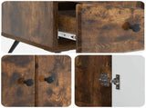 Sideboard Smoked Oak 66 x 34.5 x 95 cm Engineered Wood 895590
