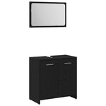 Bathroom Furniture Set 3 pcs Black Oak 60 x 33 x 60 cm 3332510