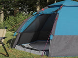 Instant Tent with Rainfly 4-Person Quick-Release with Roof Blue 42008397