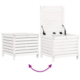 5 Piece Garden Sofa Set White Solid Wood Pine 3250497