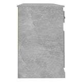 Desk with Cabinet Concrete Grey Engineered Wood 3185331