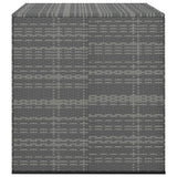 Garden Cushion Box PE Rattan 100x97.5x104 cm Grey 317228