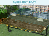 Large Bird Cage Budgie Cage with Stand, Toys, Wheels, Accessories, Storage Shelf for Canaries, T3398P349818