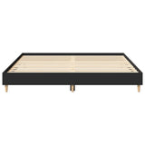 Bed Frame without Mattress Black 160x200cm Engineered Wood 3329031