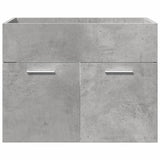 4 Piece Bathroom Furniture Set Concrete Grey Engineered Wood 3324880