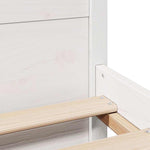 Bed Frame without Mattress White 140x200 cm Solid Wood Pine 3301689