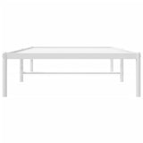 Metal Bed Frame without Mattress White 90x190cm 350905