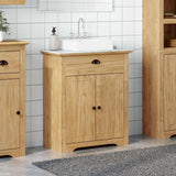 Bathroom Cabinet with Storage BODO Honey Brown 70 x 35 x 80 cm 42023474