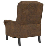 Armchair Brown 76 x 94 x 102 cm Faux Leather 42009867