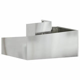 Garden Planter Silver 80 x 80 x 50 cm Galvanised Steel 873583