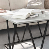 Coffee Table Grey 100 x 50 x 40 cm Engineered Wood and Metal 869711