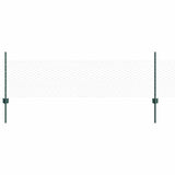 Welded Wire Fence 10 x 0.5 m PVC-Coated Steel Green 3336670