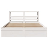Bed Frame with Headboard without Mattress White 140x190 cm 3305988