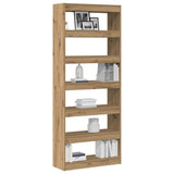 Book Cabinet Artisan Oak 80 x 30 x 198 cm Engineered Wood 3333922