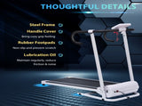 Folding Treadmill Incline, Walking Pad Treadmill for Home, 1-10km/h Under Desk Running Machine T3398P377371