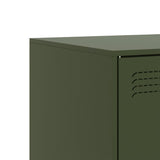 TV Cabinet Olive Green 99x39x44 cm Steel 841647
